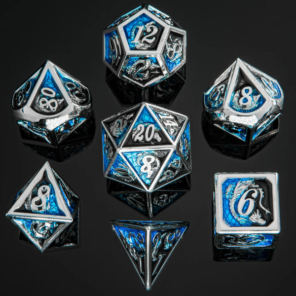 Solid Metal Dragon Dice