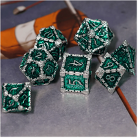 Foam Brain Metal Dice Set