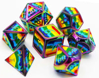 Foam Brain Metal Dice Set