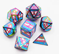 Foam Brain Metal Dice Set